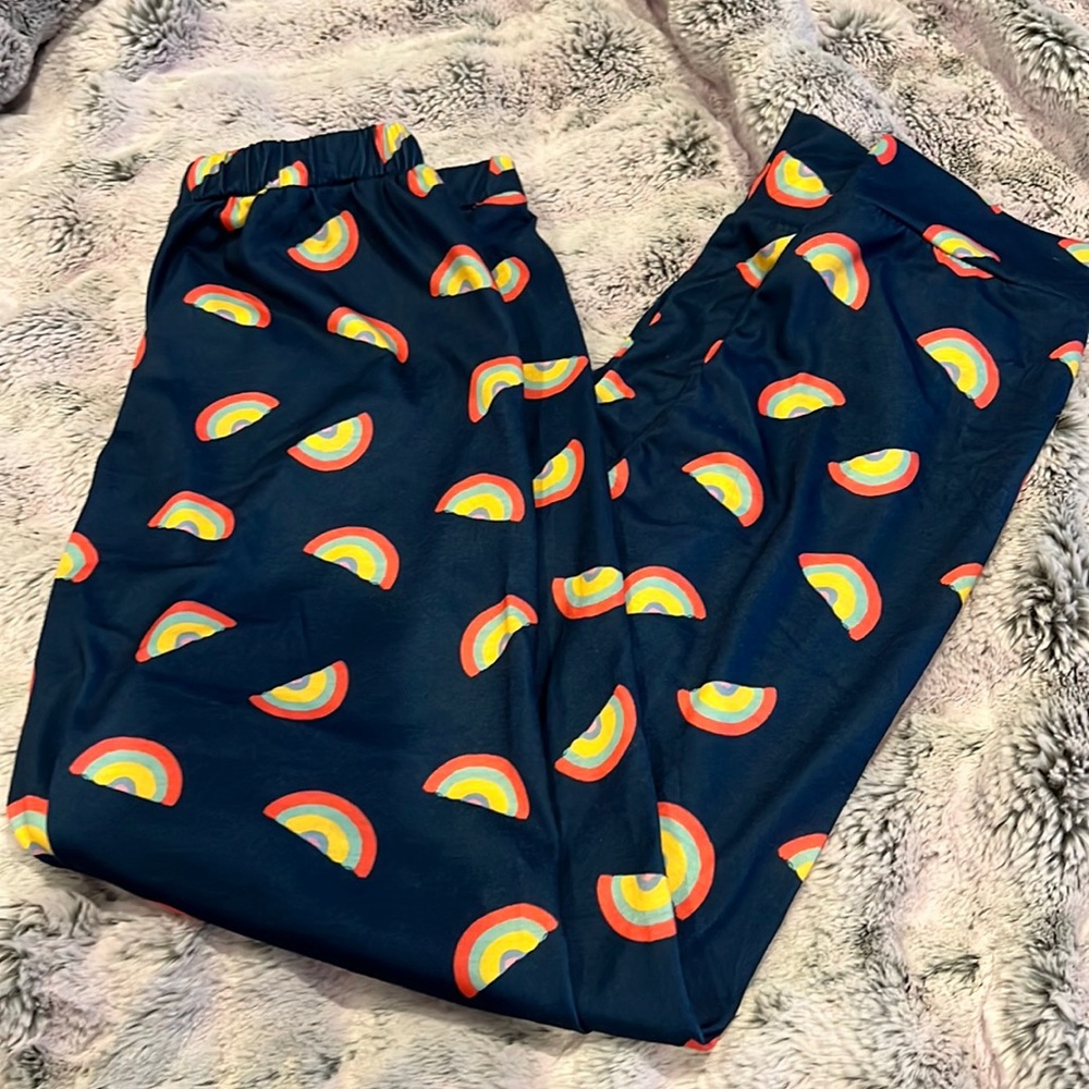 New Pajama Bottoms Medium Rainbow